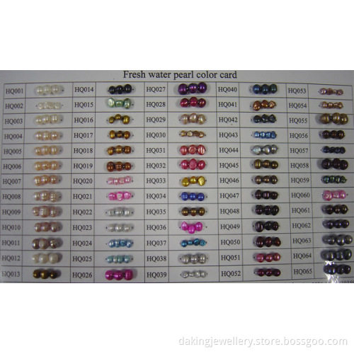 Freshwater Pearl Color Chart